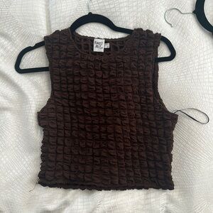 Princess Polly Waffle tank crop